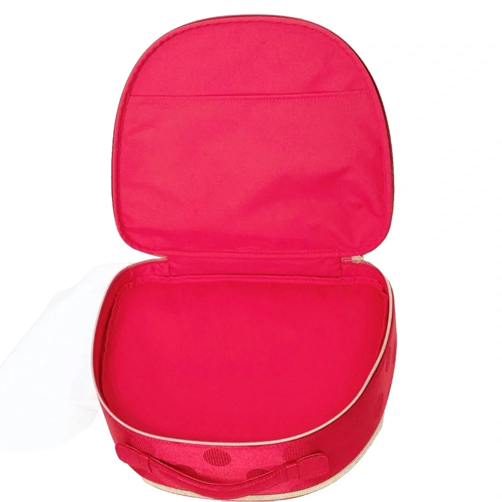 Estée Lauder Travel Make-up Cosmetic Bag Case Red Polka Dot NEW